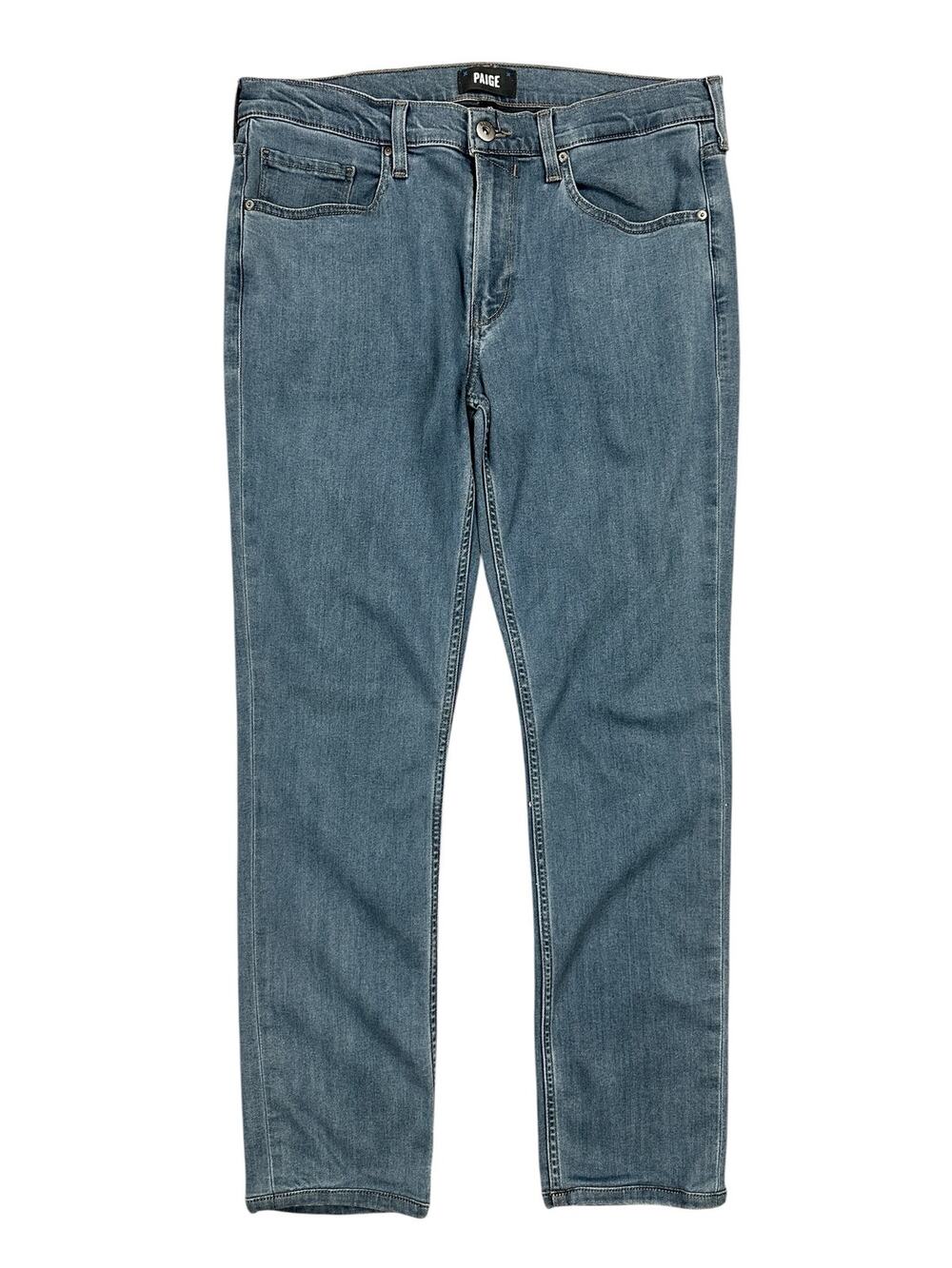 Paige Federal Slim Straight Jeans Marson Blue — Size 33